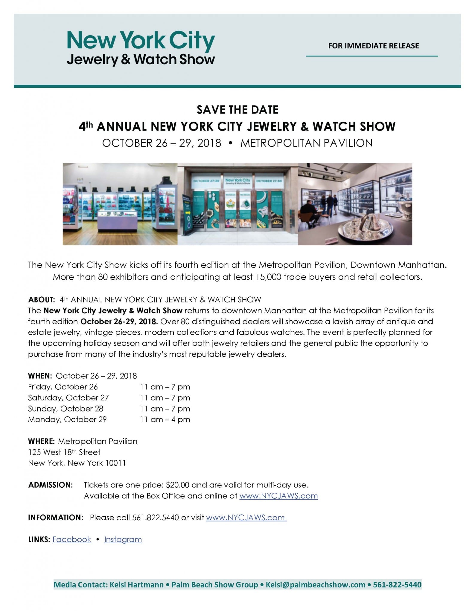 New York City Jewelry & Watch Show